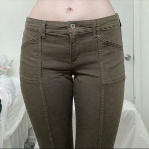 Army Green Cargo Skinny Jeans